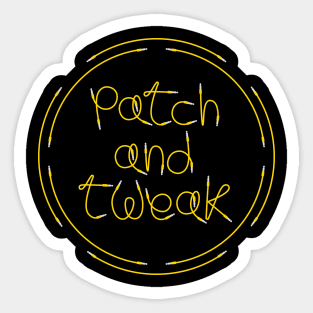 Patch and Tweak Modular Synth Cables Sticker